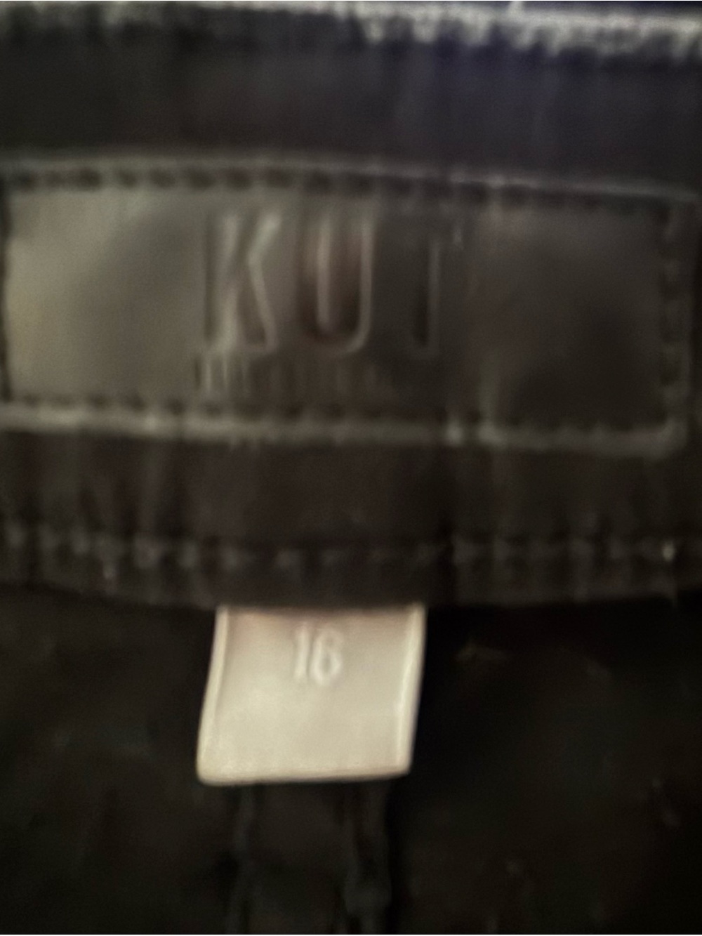 KUT from the Kloth Black High Rise Frayed Denim Shorts Size 31 - Picture 5 of 6